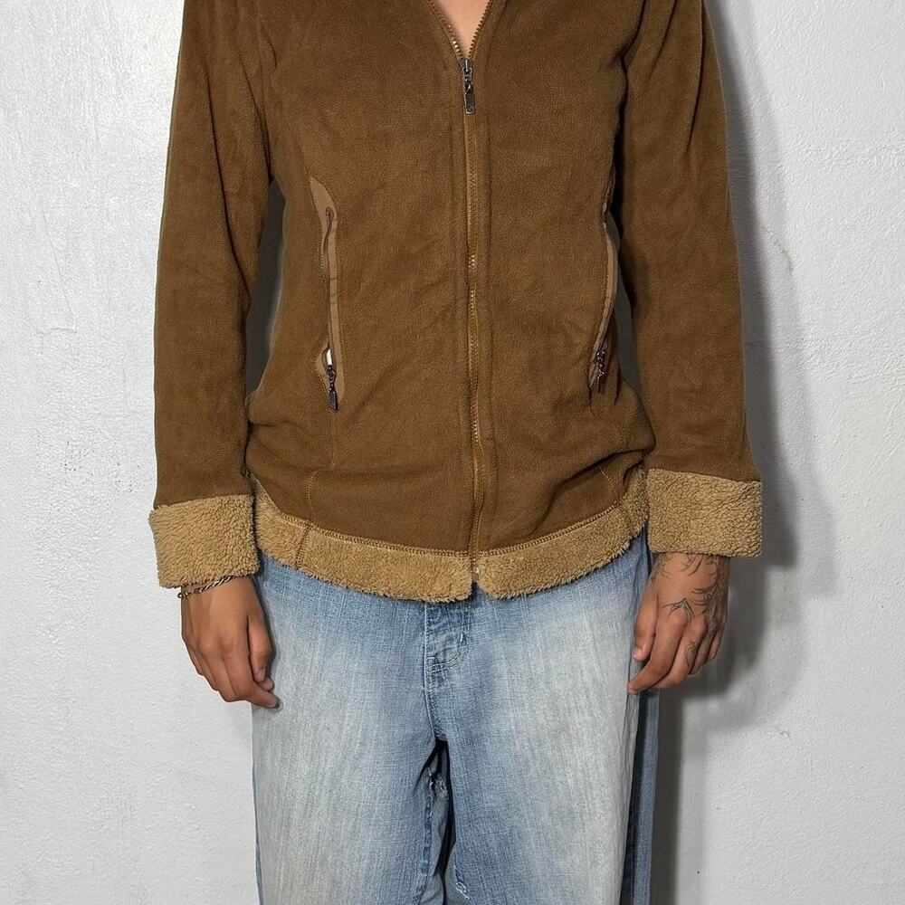 Patagonia brown suede jacket with